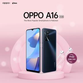 Buy OPPO A16 3+32GB and get Wire handsfree for free