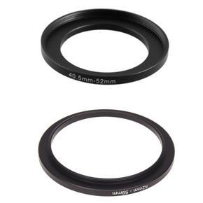 BRADOO- 2 Pcs Replacement Metal Filter Step Up Ring Adapter for Camera 40.5mm-52mm & 52mm-58mm