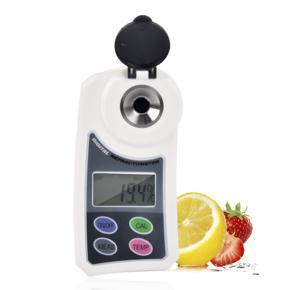 Digital Brix Sugar Refractometer Electronic Handheld Sweetness Meter Saccharimeter Measurement Range 0.0-55% Brix for Water Fruit Crops