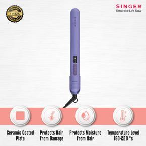 Singer Botanika Hair Straightener I Lavender Oil Infused Ceramic Coating - SRHST-LP-SHS-7032