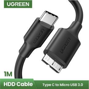 UGREEN 1 Meter USB Type C to Micro USB 3.0 External Hard Drive Fast Data Transfer & Charge Sync Cable Compatible with Seagate' Toshiba Canvio Samsung Galaxy S5 Note 3