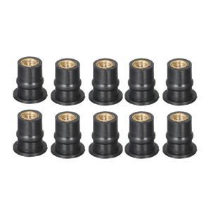 M5 Rubber Well Nuts 5MM Metric Motorcycle Windshield Shaft Nut