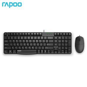 Rapoo X100S Wired Keyboard And Mouse Set Computer Business Office Cost-effective USB Optical Mute Keyboard And Mouse Set