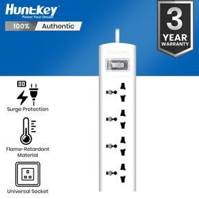Huntkey SZM401(3-Y warranty) 4 Port Socket 2Core Cable Power Strip/Multi plug