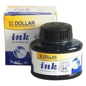 Dollar Calligraphy Ink Fountain Pen Ink Bottles-60.0Ml-Black, Blue, Green and Red