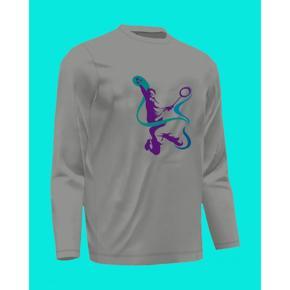 Badminton 6 Ash  long Sleeve T-Shirt For Men