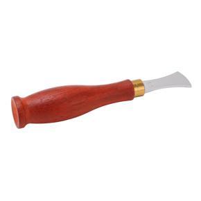 Himeng La Leather Edge Creaser 1.5mm Fan Shaped Arc Shallow Notch Stainless Steel Anti Rust Wooden Handle Beveler Tools