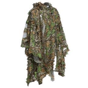 3D Leaf cloak Yo Ghillie Breathable Open Poncho Type  Birdwatching Poncho Suit