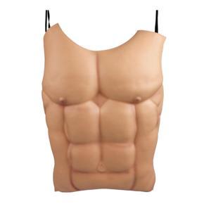 EVA Men Fake Skin Chest Muscle Costume Cosplay Props Halloween Party Decoration