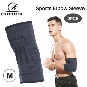 Outtobe Elbow Brace Compression Support Elbow Sleeve Outdoor Sport Elbow Pads Elbow Support Protector Arm Compression Sleeve Collision Avoidance Elbow Guard for Tennis Basketball Workouts Weightliftin