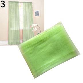 Home Wedding Decor Pure Color Valances Door Window Curtain Drape Panel Sheer