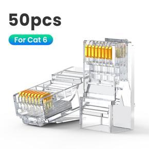 UGREEN RJ45 Connector 50pcs/100pcs CAT6 RJ45 Gold-plated Ethernet Cable Connectors for Network Cable