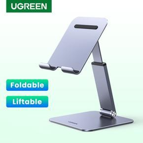 UGREEN Tablet Stand Holder Adjustable Aluminum Portable Stand Holder for Desk Foldable Dock Heavy Duty Metal Base for ipad pro 9.7, 10.5 Samsung iPad Air iPhone