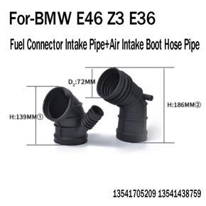 ARELENE 1Set/2Pcs Fuel Connector Intake Pipe+Air Intake Boot Hose Pipe 13541705209 13541438759 for-BMW E46 Z3 E36