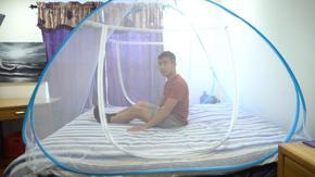 Double Bed Size Smart Automatic Mosquito net Self standing Magic moshari