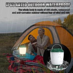 XHHDQES Rechargeable Camping Lantern,3 Light Modes,IP65 Waterproof Tent Light,Perfect Lantern for Camping,Hiking,Power Outages