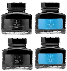 Parker Quink Ink Bottle 2 Blue + 2 Black