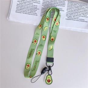 Universal Cartoon Cute Broadband Fabric Adjustable Mobile Phone Lanyard for iPhone 11 Xs lanyards Neck Strap Hang Rope