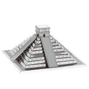 DIY 3D Metal Mayan Pyramid Model Building Kit Puzzle Toy for Kids Children