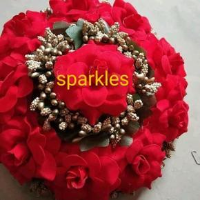 Artificial flower khopa red color - 1pc