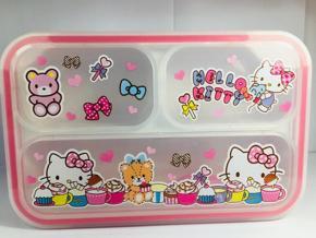 Plastic Lunch Box-Hello Kitty