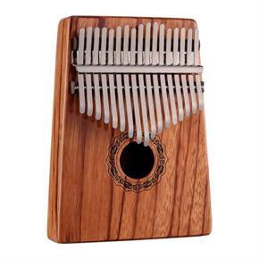 Hluru Kalimba One-Box Gabonese Rosewood Thumb Piano Musical Instrument Mini Kalimba,17-Key