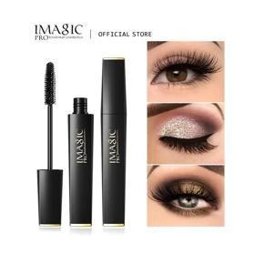 IMAGIC Perfect Volume 4D Mascara Lengthening Black Lash Eyelash Extension Eye Lashes Brush Beauty Makeup Long-wearing Gold Color Mascara