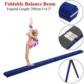 9.5' Folding Gymnastics Floor Balance Beam Skill Performance Training Equipment - Blue