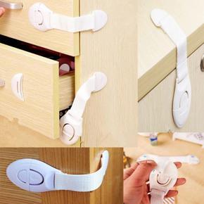 Pack off 3 Long Child Baby Safety Lock Cupboard Cabinet Door Drawer Safety Locks Children Security Protector Kids