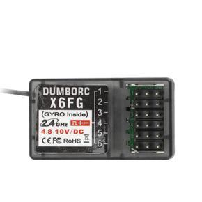DUMBORC X6FG 2.4G 6CH Receiver with Mixed Mode Gyro for RC X6 RC Car Tank Transmitter Remote Controller