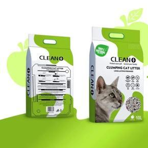 Clean Plus Clumping Cat Litter Apple 5Ltr - (China)