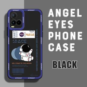 Hontinga for Vivo Y21T/Y33T/Y21/Y33S/Y21A/Y21S/T1X Back Cover Space Astronaut Case Camera Protection Soft Silicone TPU Phone Cases