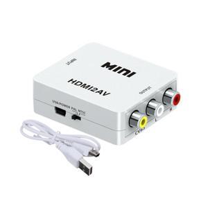 HDMI to AV 1080P Converter HDMI to RCA Audio Video CVBS Adapter - White