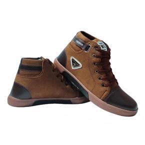 Shoes for boy high neck ANKEL leather boots.