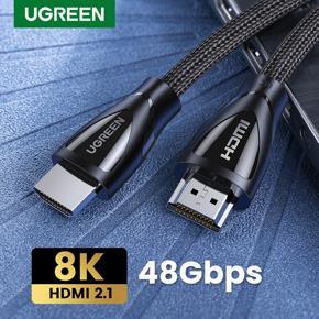 UGREEN HDMI Cable 8K 60Hz HDMI 2.1 48Gbps Ultra High Speed 4K 120Hz Braided HDMI Cable Dynamic HDR Dolby Vision HDR10 4:4:4 eARC for PS5 PS4 Xbox UHD TV Blu-ray Projector