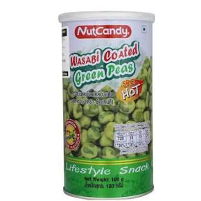 Nut Candy Wasabi Coated Green Peas (Spicy Hot) -180 Gm