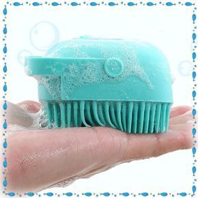 Super Soft Silicon Rectangular Bath Brush. Multi Color. Silicone Massage Bath/head massage Brush Bubbles Bath Brush Bubble Fast Foaming Shower