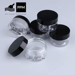 Cream Jars For Cosmetics Beauty Product 10-15ML Hard Plastic 5 Piece Combo Travel & Tools