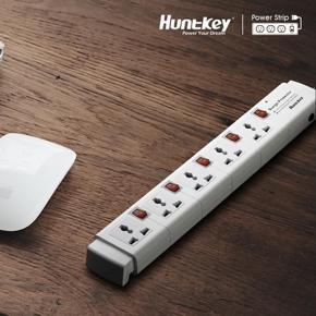 Huntkey 5Ports (PZC504-10fit/3-Y warranty) Surge Protector multi plug/Power Strip