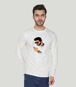 Smart Smoking White long Sleeve T-Shirt For Men