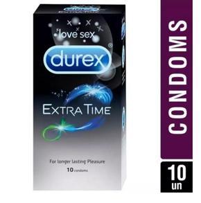 Durex Extra Time Condoms - 10 Pcs Pack(India)