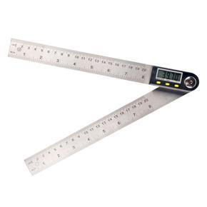 Multifunctional Digital LCD Display Angle Ruler 360° Stainless Steel Electronic Goniometer Protractor Measuring Tool with Hold and Zeroing Function