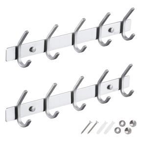 ARELENE 2Pcs Coat Racks for Wall - Stainless Steel Coat Hooks - Heavy Duty Coat Hooks Wall Mounted - Wall Hanger Wall Hooks