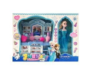 Frozen Pretty Girl Lighting and Music Makeup Cabinet