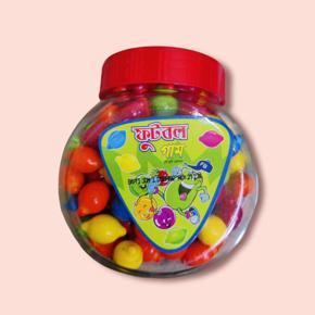 Football Gum / Chewing Gum Tutti Fruity Flavor - 200 Piece Jar