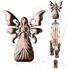 Wind Chimes,Retro Copper Wind Chimes Gifts for Mom Birthday Gifts Metal Butterfly, Gifts for Grandma,Women,Angel