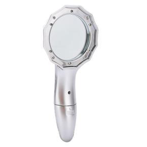 2Pcs 6X LED Magnifying Glass Handheld High Definition Reading Magnifier Small