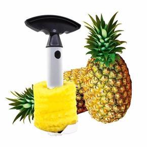Pineapple Slicer and Peeler - 1 Piece Black & Silver Color