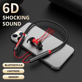 BL-05 Neck Hanging Bluetooth Earphone Waterproof Sweatproof 3D Stereo Dual  HIFI Music Sport Headset Handfree  Wireless Headphone with Mic