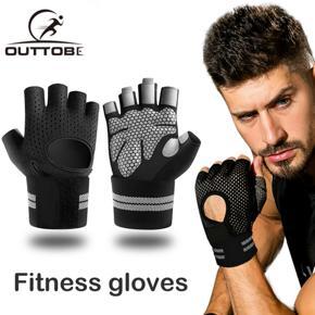 Outtobe Fitness Gloves Weight Lifting Gym Gloves Sports Training Gloves with Wrist Support for Workout Powerlifting Fitness Training Men and Women